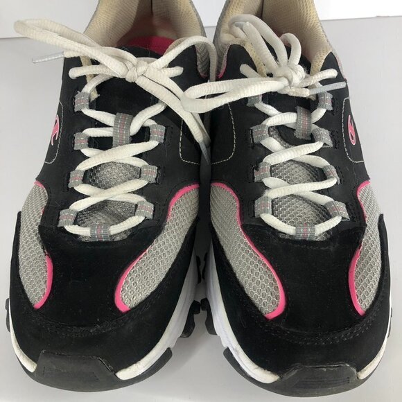 CHAMPION Black Pink White Running Athletic Shoes Sneakers Sz 9W - Picture 8 of 14
